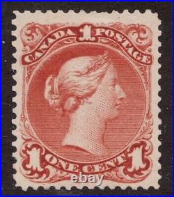 1875 Canada Sc #22 1¢ Large Queen Victoria MH Est$800