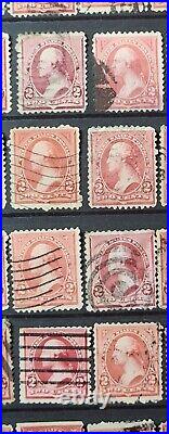 1894 Washington 2 Cent Stamps LOT of 81