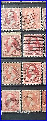 1894 Washington 2 Cent Stamps LOT of 81