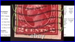 1920 Red 2c George Washington Scott # 482a Type 1a Schermack Stamp Rare 2 cent