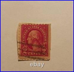1922-1934 Series George Washington 2 Cent Postage Stamp Type 1 Scott #599