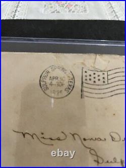 1923 George Washington 2 Cent Carmon Rose Stamp withEnvelope, US #579, Rare