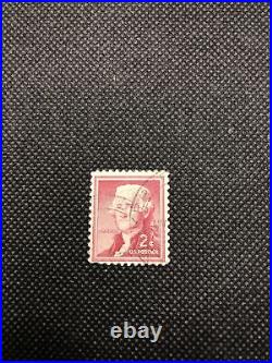 1954 Thomas Jefferson 2 cent Stamp Red. RARE EXM-MINT