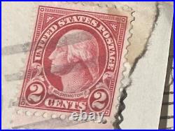 4- US 1894 Postage Stamp GEORGE WASHINGTON Two Cent 2¢ Red Stamp 1930's