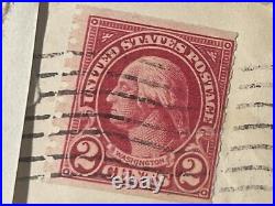 4- US 1894 Postage Stamp GEORGE WASHINGTON Two Cent 2¢ Red Stamp 1930's