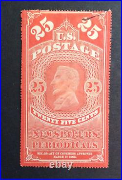 BroadviewStamps USA #PR3 newspaper stamp. Used. High value. F-VF