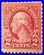 Collectable Rare George Washington 2 Cent Stamp Carmine In Color