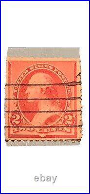 Extremely Rare George Washington Red 2cent Stamp 1894 Shield