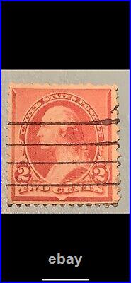 Extremely Rare George Washington Red 2cent Stamp 1894 Shield