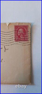 George Washington 2 Cent Stamp Red Very Rare Antique