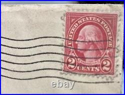 George Washington 2 Cent Stamp- Used-Carmine-RARE! Lake Scarlet Hard To Find