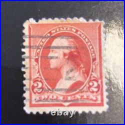 George Washington 2-Cent Stamp Used Rare Valuable Red
