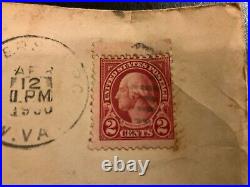 George Washington 2-Cent Stamp postage Used Rare 1930Valuable Red on env w date
