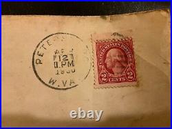 George Washington 2-Cent Stamp postage Used Rare 1930Valuable Red on env w date