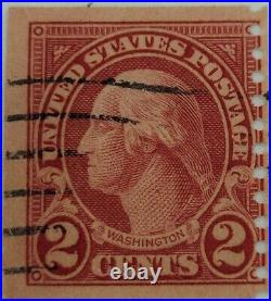 George Washington 2 Cent US Stamp Red rare PERF error