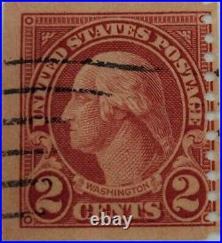 George Washington 2 Cent US Stamp Red rare PERF error