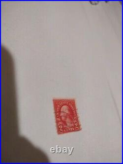 George Washington Red 2 Cent Postage Stamp Very Fine Red