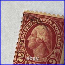 George Washington Red 2 Cent Stamp Previously Hinged MNG