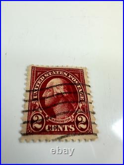 George Washington Red Two Cent Postage Stamp Very Rare
