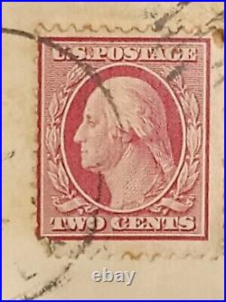 George Washington Red Two Cent Postage Stamp Very Rare Early1900s Stamp lot 007