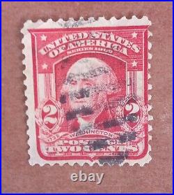 George Washington Red VERY Rare 2 Cent Stamp