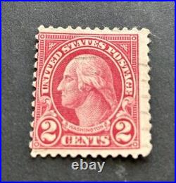George Washington US Postage Stamp 2 Cents Rare Red 1923