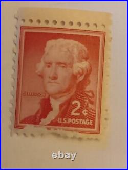 George Washington red 2 cent stamp 1957