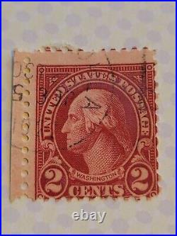 George washington 2 cent stamp RED 1923 RARE OF COURSE INCREDIBLE CONDITION