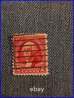 George washington 2 cent stamp red carmine