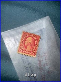 Mint Unhinged Original Glue George Washington 1923 Red Two Cent Stamp
