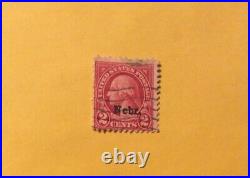 RED George Washington 2 Cent Stamp