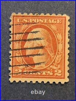 Rare 1912 George Washington Red 2 Cent Stamp excellent