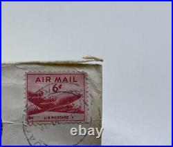 Rare 1940s Red 6 Cent U. S. Postage Air-mail Stamp
