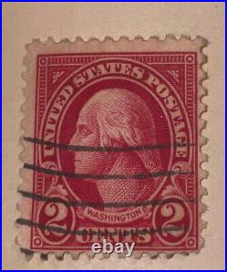 Rare George Washington Red 1923 2 Cent Stamp