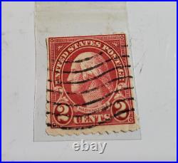 Rare George Washington Red Two 2 Cent Postage Stamp