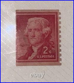 Rare Red Thomas Jefferson 2c Postage Stamp US VINTAGE STAMP