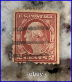 Rare Vintage 1908-09 George Washington 2 cent Red Carmine US Postal Stamp