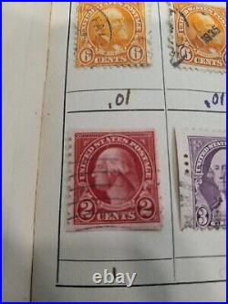 Red George Washington 2 cent stamp Used Great Condition VERTICLE PERF