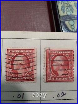 Stamp USA George Washington Rare 2 Cent Two cents Red