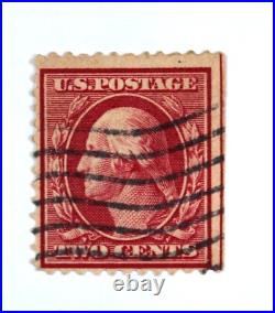 Stamp USA George Washington Rare Two cents Red, Red Line H Perf 12