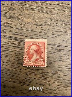 Stamp USA The First George Washington 2 Cent Two cents Red 1908 USED. RARE