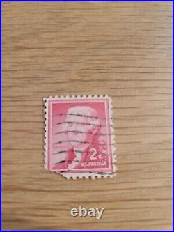 Thomas Jefferson 2 Cent Vintage Postage Stamp Red Extremely Rare