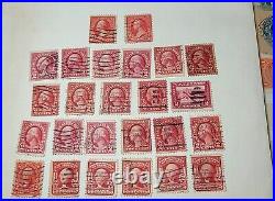 ULTRA RARE Variations George Washington Two 2 Cent Red Stamp Lot Of 25