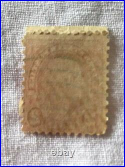 US George Washington Stamp Red 2 Cent Stamp Used Rare Unusual Perforations1920s
