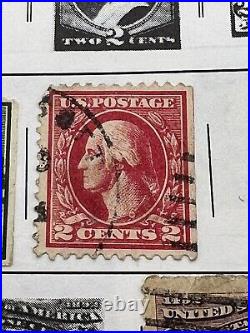 US Postage Stamp George Washington Two Cent 2¢ Red Stamp 1847-1907 Very Rare