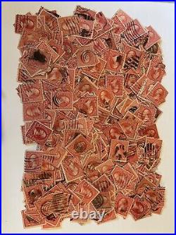 US Stamp #252 or #267 Washington 2 Cent Red-Hundreds Used
