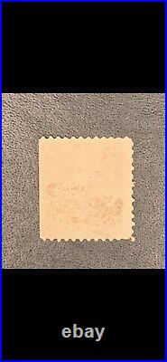 Ultra Rare 1917 Deep Carmine Red George Washington 2 Cent stamp with guide line