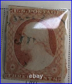 Us Stamp 10 (Orange Brown) (Nice)