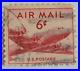 VINTAGE AIR MAIL Red 6 Cent Stamp Cancelled/Posted 011
