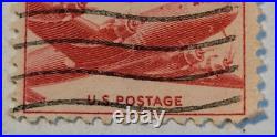 VINTAGE AIR MAIL Red 6 Cent Stamp Cancelled/Posted E01